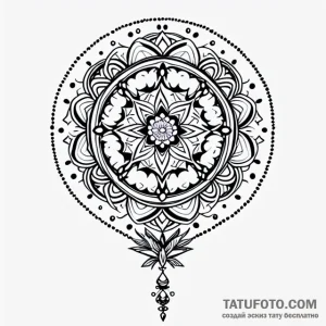 Mandala - эскиз тату (№1749748200_0, 12.06.2025 17:10) — Tatufoto.com