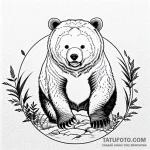 Bear — эскиз тату (№1749748565_0, 12.06.2025 17:16) — Tatufoto.com