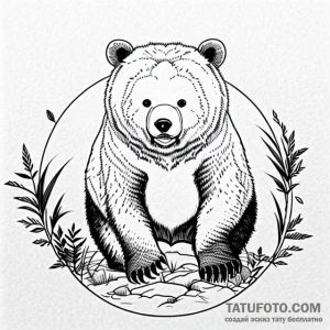 Bear - эскиз тату (№1749748565_0, 12.06.2025 17:16) — Tatufoto.com