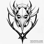 Mask — эскиз тату (№1749748929_0, 12.06.2025 17:22) — Tatufoto.com