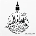Lighthouse — эскиз тату (№1749749389_0, 12.06.2025 17:29) — Tatufoto.com