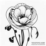 Poppy — эскиз тату (№1749750671_0, 12.06.2025 17:51) — Tatufoto.com