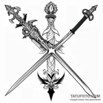 Sword — эскиз тату (№1749751499_0, 12.06.2025 18:04) — Tatufoto.com