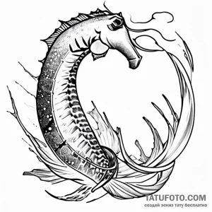 Seahorse - эскиз тату (№1749751959_0, 12.06.2025 18:12) — Tatufoto.com