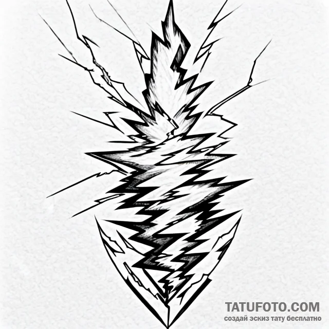 Lightning - эскиз тату (№1749752688_0, 12.06.2025 18:24) — Tatufoto.com