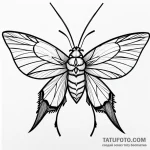 Moth — эскиз тату (№1749753052_0, 12.06.2025 18:30) — Tatufoto.com