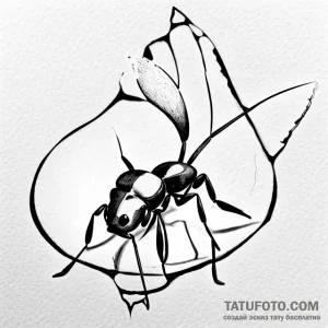 Ant - эскиз тату (№1749753418_0, 12.06.2025 18:36) — Tatufoto.com
