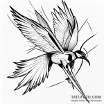 Fly — эскиз тату (№1749754243_0, 12.06.2025 18:50) — Tatufoto.com