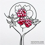 Raspberry — эскиз тату (№1749754608_0, 12.06.2025 18:56) — Tatufoto.com