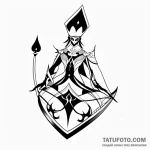 Spades card suit — эскиз тату (№1749757625_0, 12.06.2025 19:47) — Tatufoto.com