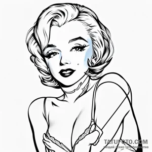 Marilyn monroe - эскиз тату (№1749757990_0, 12.06.2025 19:53) — Tatufoto.com