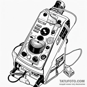 Tape recorder - эскиз тату (№1749759086_0, 12.06.2025 20:11) — Tatufoto.com