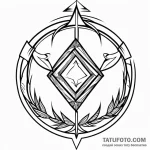 Maya (symbols) — эскиз тату (№1749759450_0, 12.06.2025 20:17) — Tatufoto.com