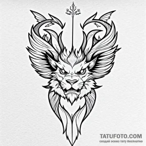 Manticore - эскиз тату (№1749761275_0, 12.06.2025 20:47) — Tatufoto.com