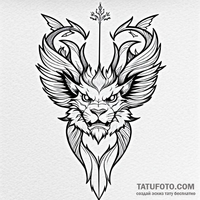 Manticore - эскиз тату (№1749761275_0, 12.06.2025 20:47) — Tatufoto.com