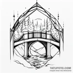 Bridge — эскиз тату (№1749762004_0, 12.06.2025 21:00) — Tatufoto.com