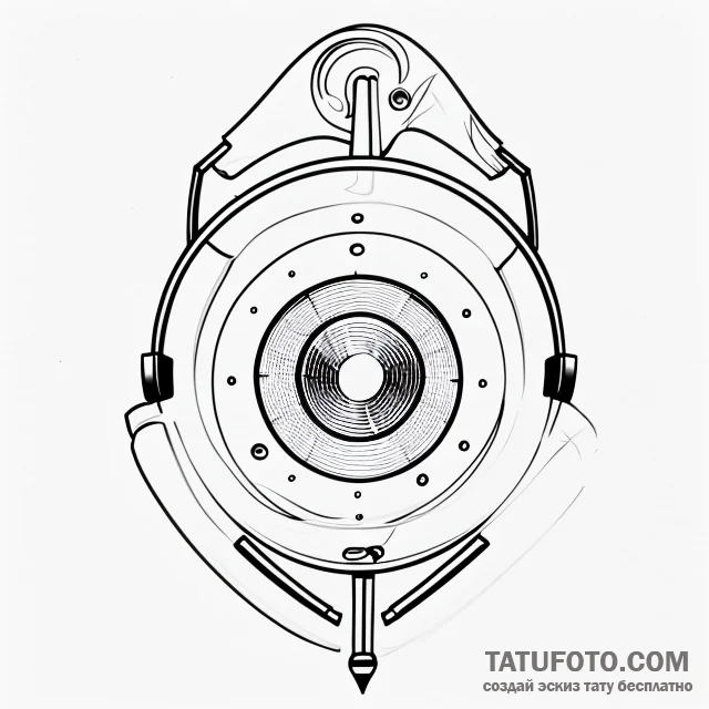 Music player - эскиз тату (№1749762922_0, 12.06.2025 21:15) — Tatufoto.com