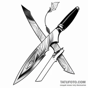 Knife - эскиз тату (№1749763289_0, 12.06.2025 21:21) — Tatufoto.com