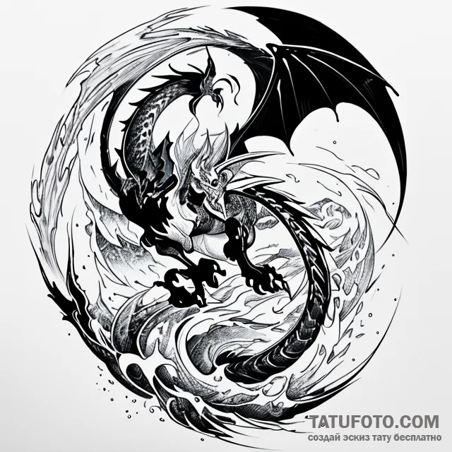 волк — нью скул, японская — эскиз тату (№1749764448_0, 12.06.2025 21:40) — Tatufoto.com