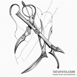 Scissors - эскиз тату (№1749764478_0, 12.06.2025 21:41) — Tatufoto.com