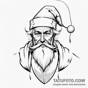 St. nicholas - эскиз тату (№1749765793_0, 12.06.2025 22:03) — Tatufoto.com
