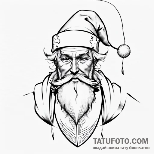 St. nicholas — эскиз тату (№1749765793_0, 12.06.2025 22:03) — Tatufoto.com