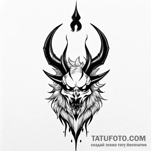 Devil - эскиз тату (№1749766272_0, 12.06.2025 22:11) — Tatufoto.com