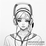 Headphones — эскиз тату (№1749767225_0, 12.06.2025 22:27) — Tatufoto.com