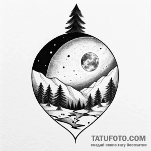 Sky - эскиз тату (№1749767581_0, 12.06.2025 22:33) — Tatufoto.com