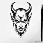 Devil — эскиз тату (№1749768555_0, 12.06.2025 22:49) — Tatufoto.com
