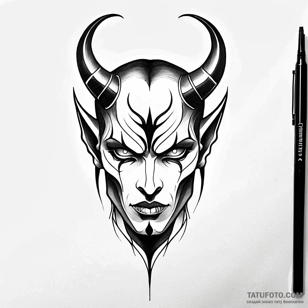 Devil - эскиз тату (№1749768555_0, 12.06.2025 22:49) — Tatufoto.com