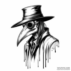 Plague doctor - эскиз тату (№1749768815_0, 12.06.2025 22:53) — Tatufoto.com
