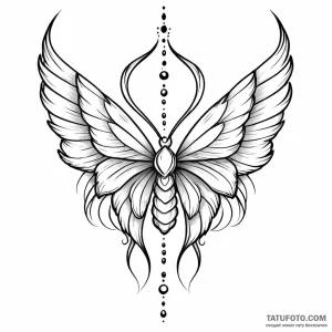 Alkonost - эскиз тату (№1749770142_0, 12.06.2025 23:15) — Tatufoto.com