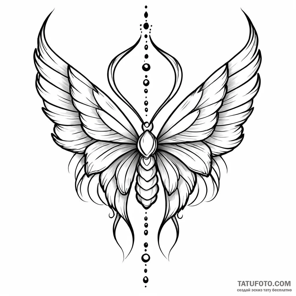 Alkonost — эскиз тату (№1749770142_0, 12.06.2025 23:15) — Tatufoto.com