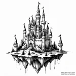 Floating castle — эскиз тату (№1749772729_0, 12.06.2025 23:58) — Tatufoto.com