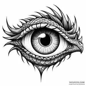 Dragon's eye (closeup) - эскиз тату (№1749772801_0, 13.06.2025 00:00) — Tatufoto.com