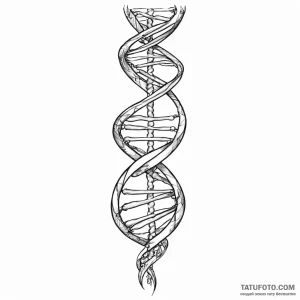 Dna helix - эскиз тату (№1749773822_0, 13.06.2025 00:17) — Tatufoto.com