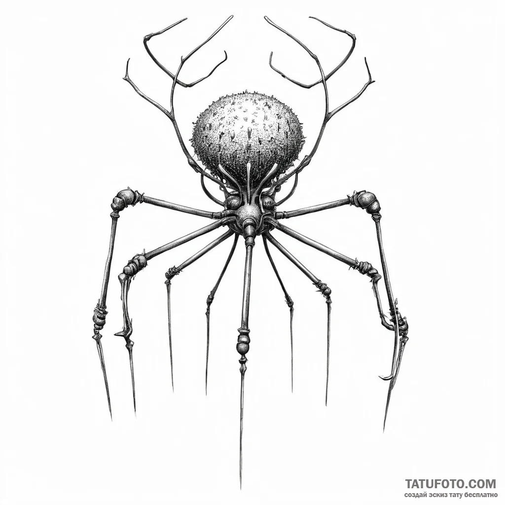 Bacteriophage — эскиз тату (№1749773883_0, 13.06.2025 00:18) — Tatufoto.com