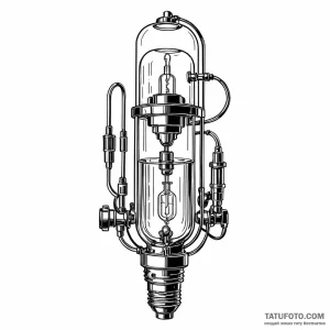 Vacuum tube - эскиз тату (№1749774785_0, 13.06.2025 00:33) — Tatufoto.com