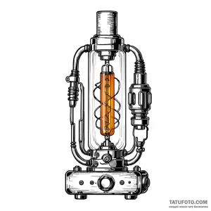 Nixie tube - эскиз тату (№1749774847_0, 13.06.2025 00:34) — Tatufoto.com