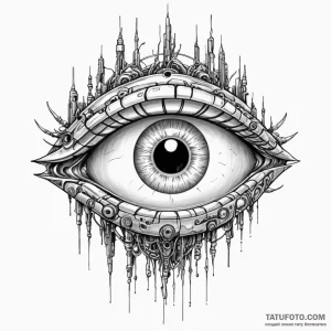 Cyborg eye - эскиз тату (№1749775104_0, 13.06.2025 00:38) — Tatufoto.com