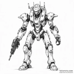 Mech suit - эскиз тату (№1749775168_0, 13.06.2025 00:39) — Tatufoto.com