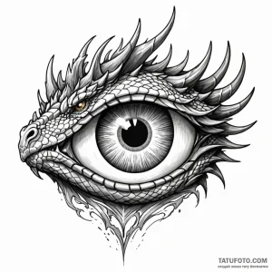 Dragon's eye (closeup) - эскиз тату (№1749776075_0, 13.06.2025 00:54) — Tatufoto.com