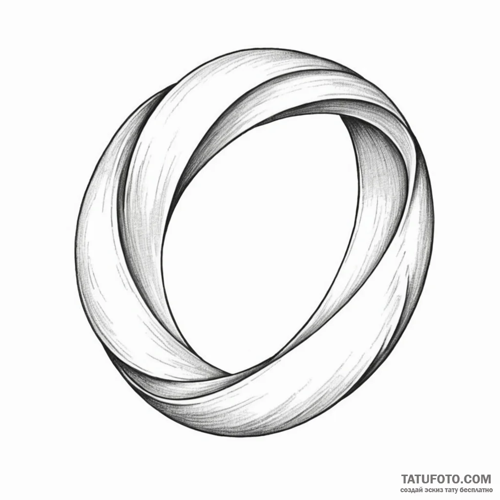Mobius strip — эскиз тату (№1749776564_0, 13.06.2025 01:02) — Tatufoto.com