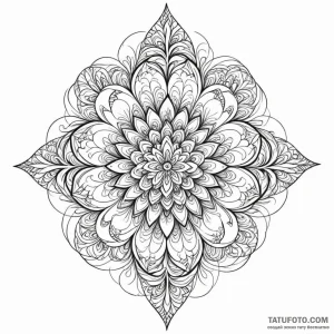 Fractal pattern - эскиз тату (№1749776756_0, 13.06.2025 01:05) — Tatufoto.com