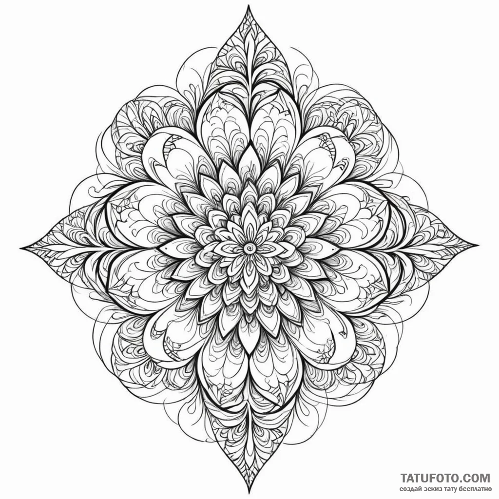 Fractal pattern — эскиз тату (№1749776756_0, 13.06.2025 01:05) — Tatufoto.com