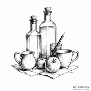 Objects, still life & abstract - эскиз тату (№1749776886_0, 13.06.2025 01:08) — Tatufoto.com