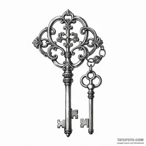 Antique key collection - эскиз тату (№1749777599_0, 13.06.2025 01:19) — Tatufoto.com