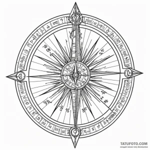 Sundial - эскиз тату (№1749777918_0, 13.06.2025 01:25) — Tatufoto.com