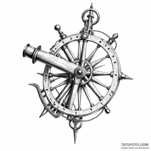 Sextant - эскиз тату (№1749778304_0, 13.06.2025 01:31) — Tatufoto.com